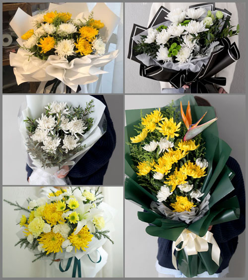 浙江省台州玉环县干江镇花明村白事花束代送